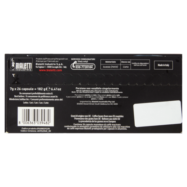 Bialetti Caffè d'Italia Espresso Bar Roma 26 Capsule 182 g