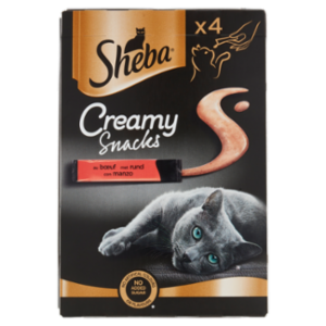 Sheba Creamy Snacks Con Manzo 4 x 12 g