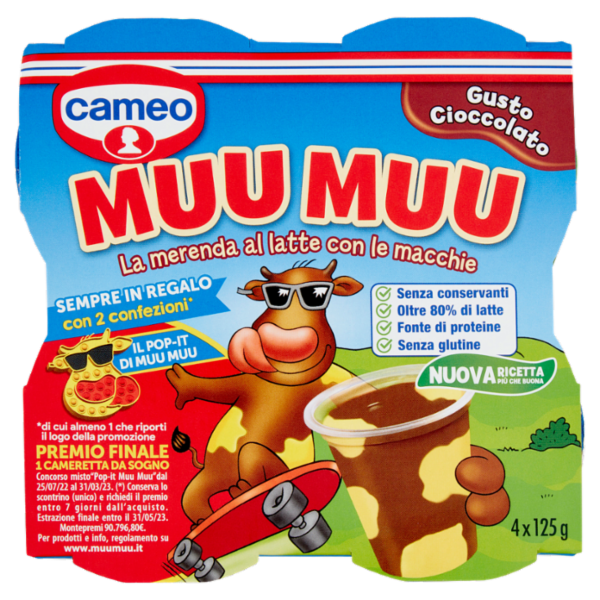 cameo Muu Muu Gusto Cioccolato 4 x 125 g