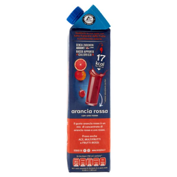 Derby blue zero arancia rossa 1000 ml