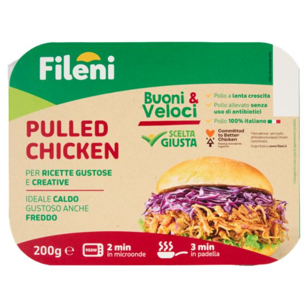 Fileni Buoni & Veloci Pulled Chicken 200 g