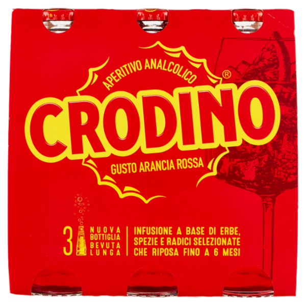 Crodino Gusto Arancia Rossa 3 x 17,5 cl