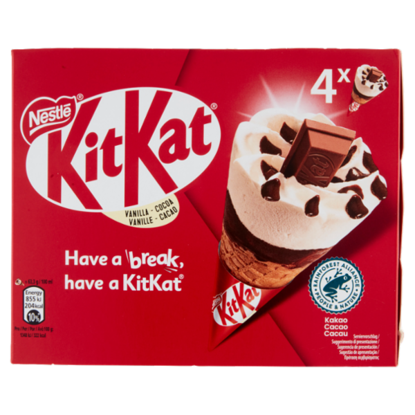 KITKAT® Cono alla Vaniglia 4 x 63,3 g