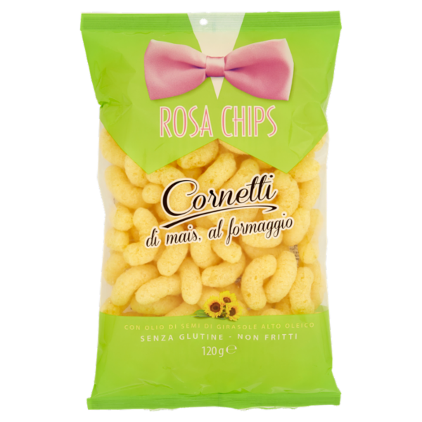 Rosa Chips Cornetti di mais, al formaggio 120 g