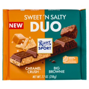 Ritter Sport Sweet 'n Salty Duo Caramel Crush Big Brownie 218 g