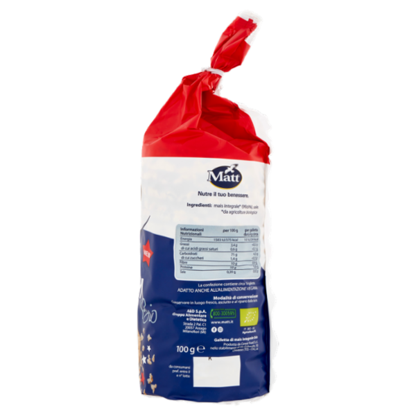 Matt Gallette di Mais le Pop Corn Bio 100 g