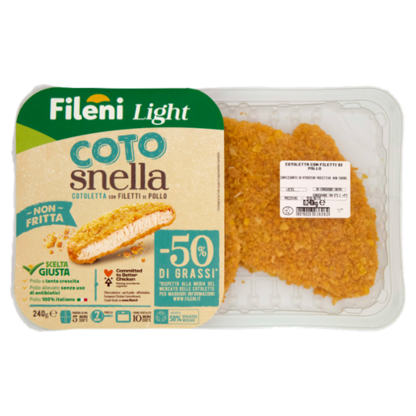 Fileni Light Cotosnella Cotoletta con Filetti di Pollo 0,240 kg