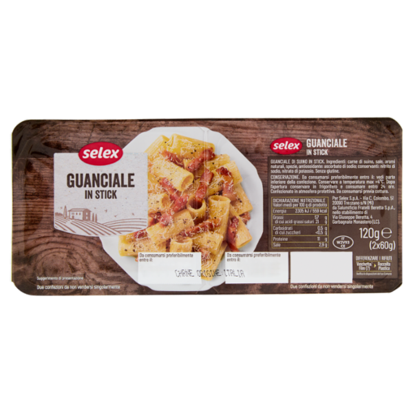 Selex Guanciale in Stick 2x60 g