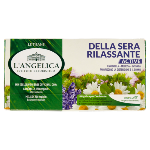 L'Angelica Le Tisane Della Sera Rilassante Active 18 Filtri 27,9 g