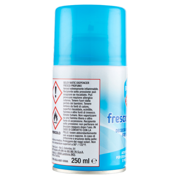 Selex Casa Bella Deodorante Ambiente per Erogatore Automatizzato Ricarica Fresco Profumo 250 ml
