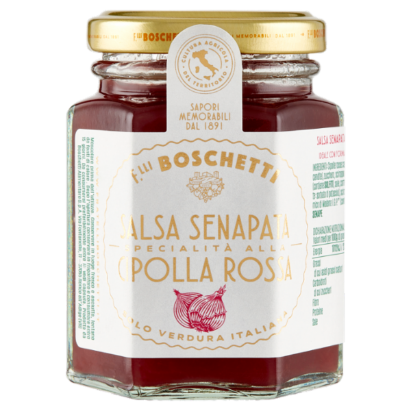 F.lli Boschetti Salsa Senapata Specialità alla Cipolla Rossa 130 g