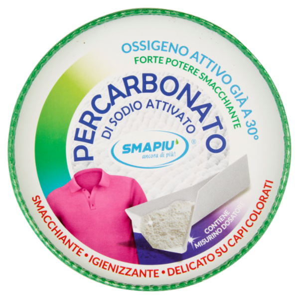 Smapiù Percarbonato di Sodio Attivato Delicato su Capi Colorati 500 g