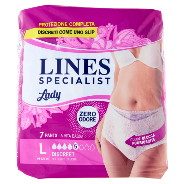 Lines Specialist Lady Pants Discreet Tg.L 7 pz