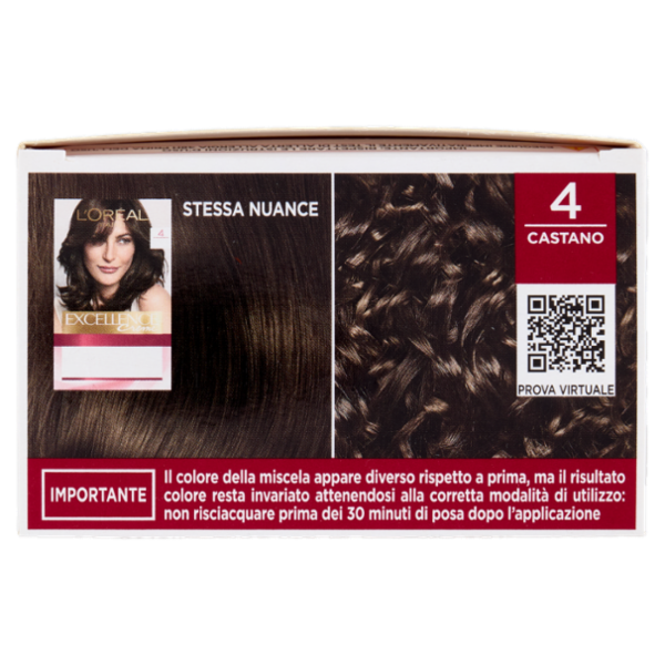 L'Oréal Paris Excellence Creme Colorazione Triplo Trattamento 4 Castano