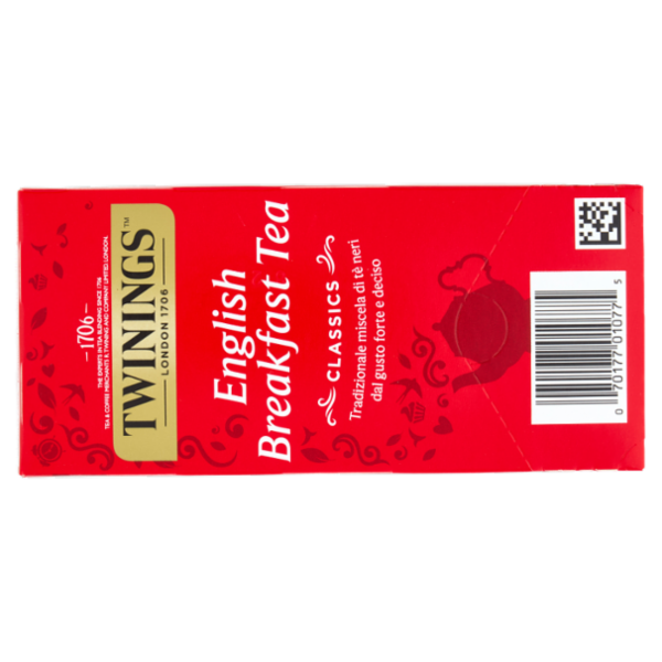 Twinings English Breakfast Tea Tè Nero 25 filtri +1 omaggio The 52 g