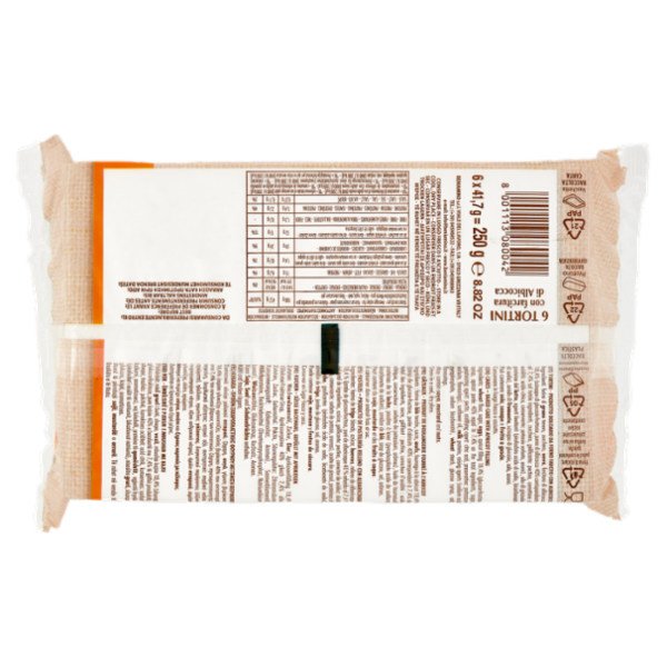 Beniamino Tortini con farcitura di Albicocca 6 x 41,7 g