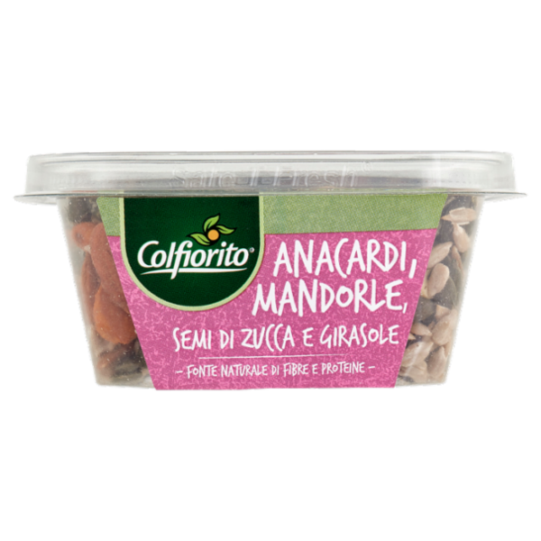 Colfiorito #Mordi la Natura Mix con Anacardi, Mandorle, Semi di Zucca e Girasole 180 g