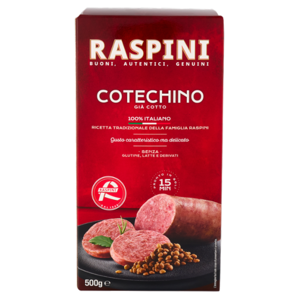 Raspini Cotechino Raspini Cotechino Già Cotto 500 g