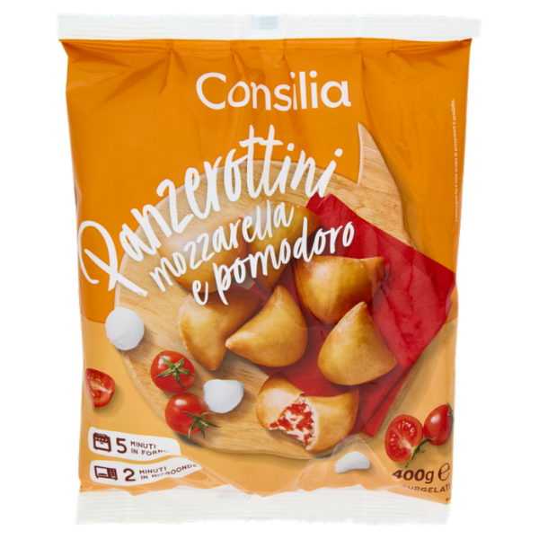 Consilia Panzerottini Mozzarella e Pomodoro Surgelati 400 g