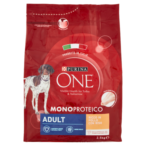 PURINA ONE Monoproteico Adult Ricco in Pollo con Riso 2,5 kg