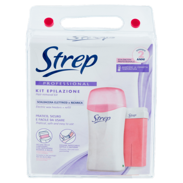 Strep Professional Kit Epilazione Scaldacera Elettrico + Ricarica 100 ml