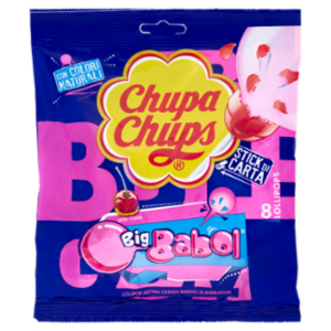 Chupa Chups Cherry Flavour Big Babol 8 Lollipops 144 g