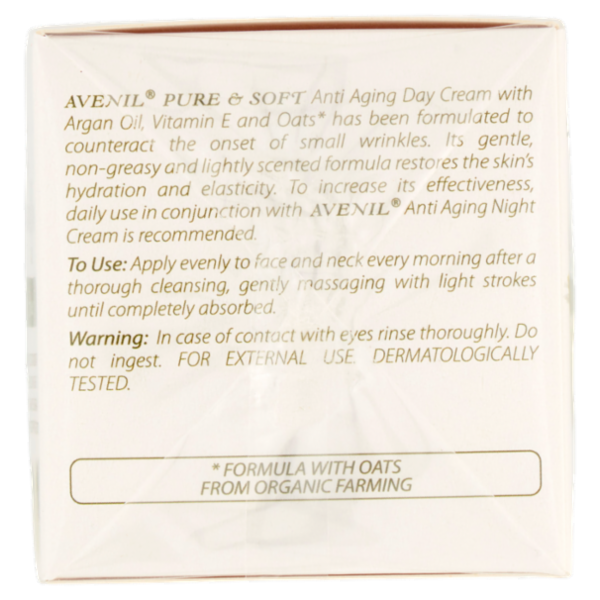 Avenil pure & soft Crema Giorno Antietà argan & vitamina E 50 ml