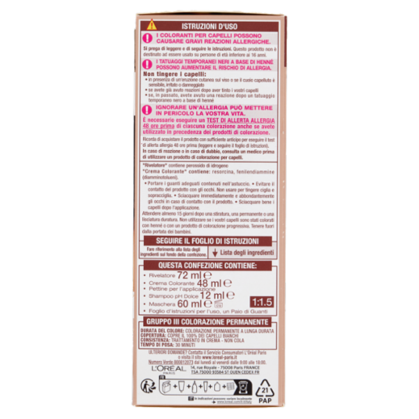 L'Oréal Paris Excellence Creme Universal Nude Colorazione Senza Ammoniaca 5U Castano Chiaro univ.