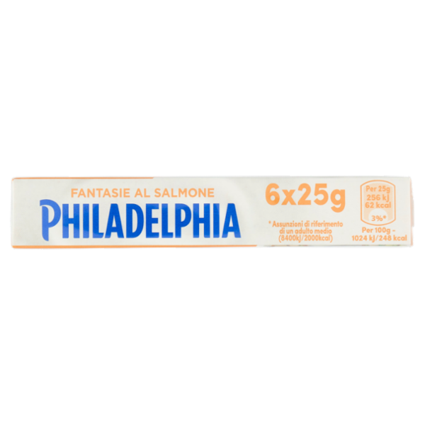 Philadelphia Fantasie formaggio fresco spalmabile al Salmone - 6x25g