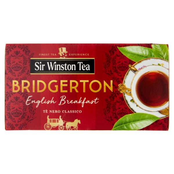 Sir Winston Tea Bridgerton English Breakfast Tè Nero Classico 25 x 1,75 g