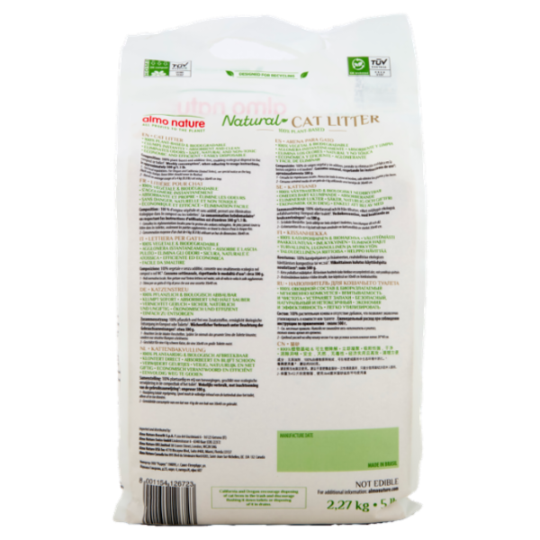 almo nature Natural Cat Litter 100% Plant-based 2,27 kg