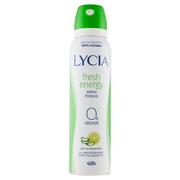 Lycia fresh energy aloe & bergamotto deo spray 150 ml