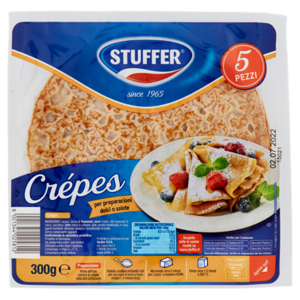 Stuffer Crépes 5 Pezzi 300 g