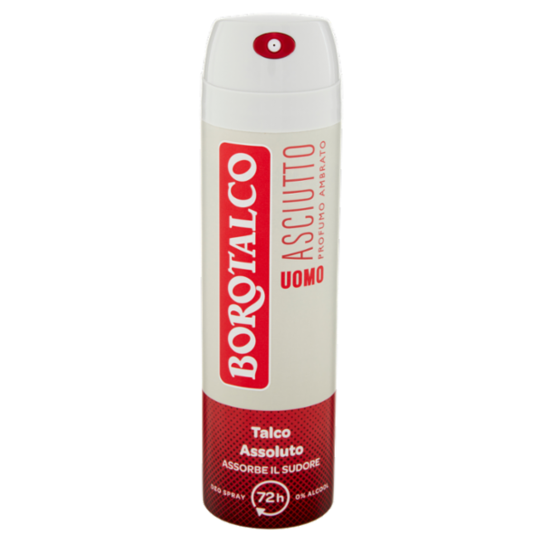 Borotalco Uomo Asciutto Profumo Ambrato Deo Spray 150 ml