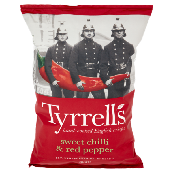 Tyrrell's sweet chilli & red pepper 150 g