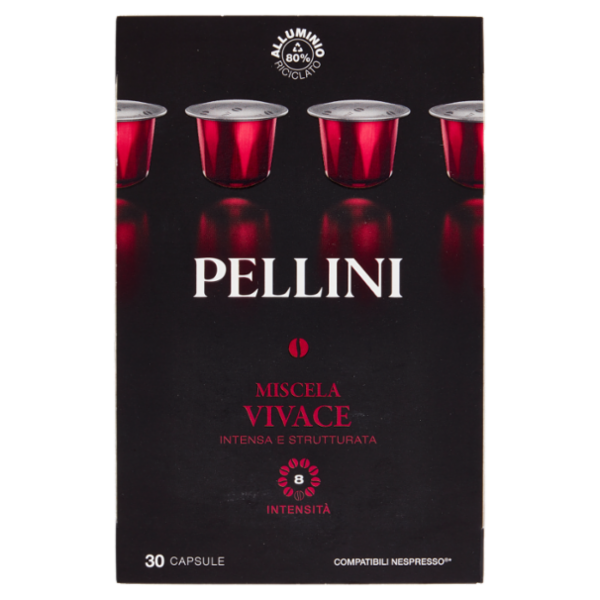 Pellini Miscela Vivace Compatibili Nespresso* 30 Capsule 165 g