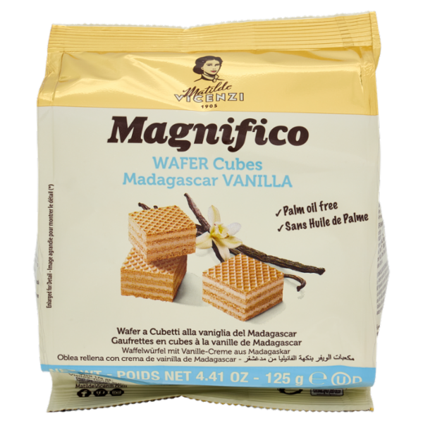 Matilde Vicenzi Magnifico Wafer Cubes Madagascar Vanilla 125 g