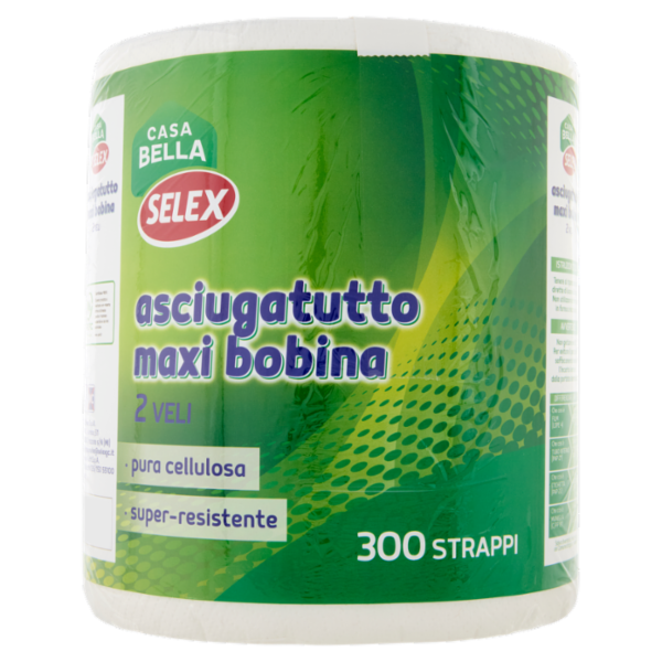 Selex Casa Bella Asciugatutto 2 Veli Maxi Bobina 300 Strappi