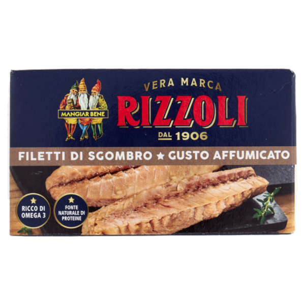 Rizzoli Filetti di Sgombro Gusto Affumicato 90 g