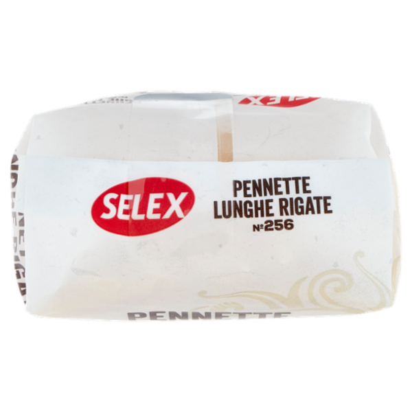Selex Pasta di Semola Trafilata al Bronzo Pennette Lunghe Rigate 500 g