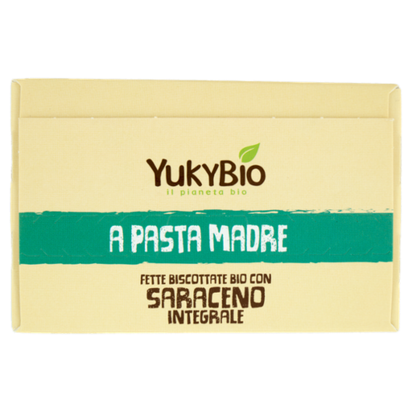 YukyBio A Pasta Madre Fette Biscottate Bio con Saraceno Integrale 2 x 85 g