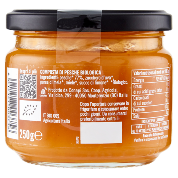 Mielizia Bio Pesche Emilia Romagna 250 g