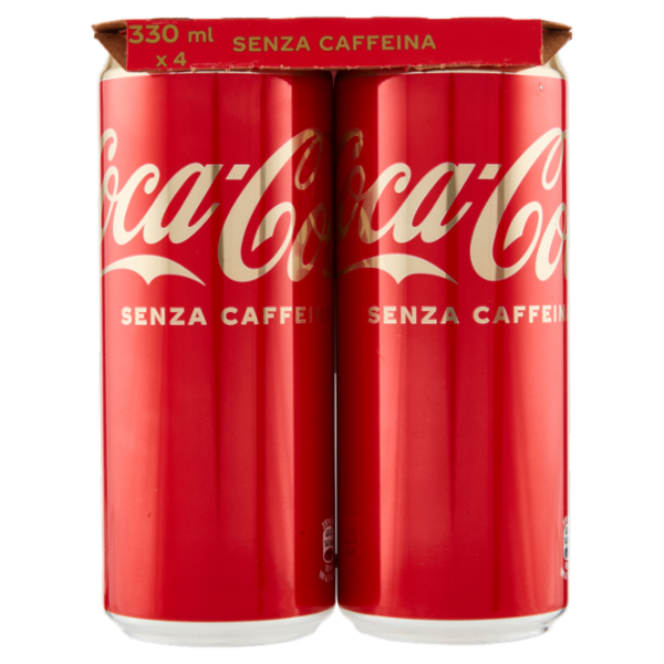 COCA-COLA Senza Caffeina Lattina 4 x 330 ml