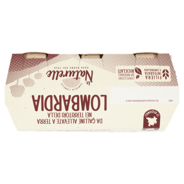 le Naturelle Le Regionali Lombardia 6 Uova Grandi Fresche da Allevamento a Terra