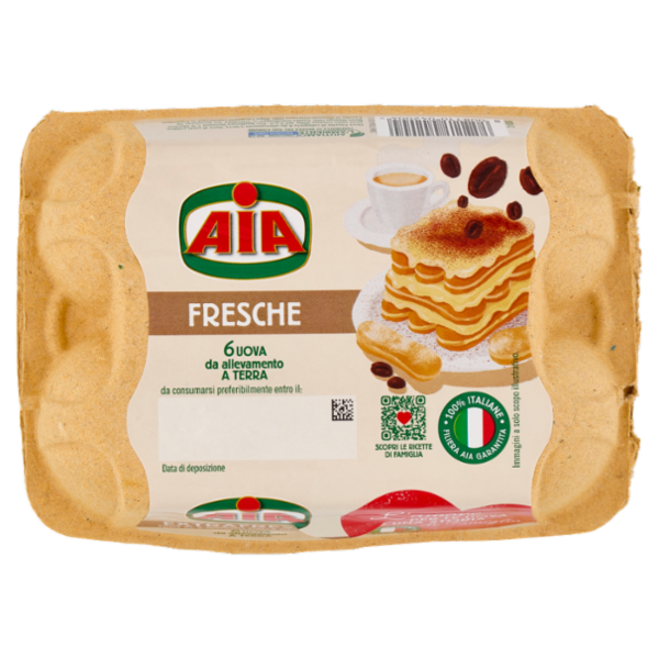 Aia Fresche 6 Uova da allevamento a Terra