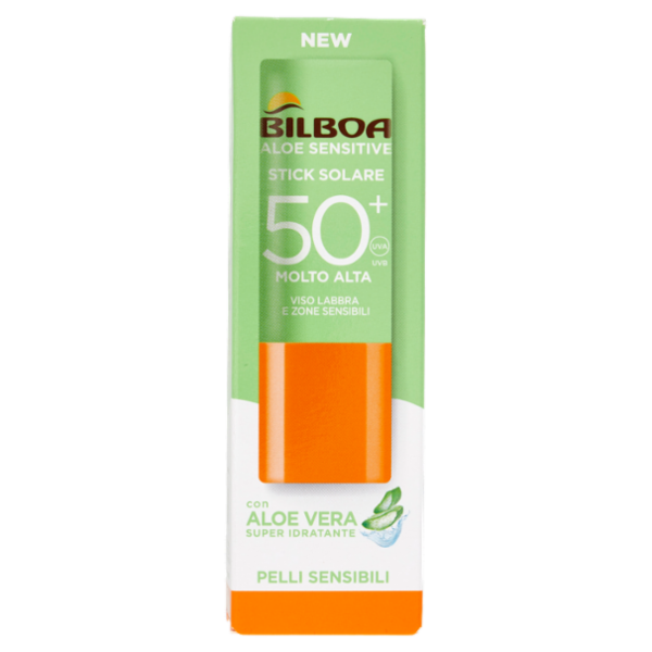 Bilboa Aloe Sensitive Stick Solare 50+ Molto Alta 12 ml