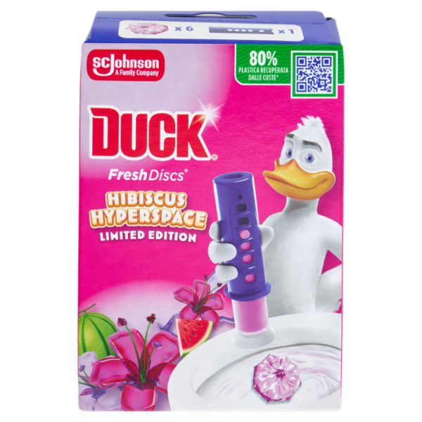 Duck Fresh Discs - Base per Dischi Gel Igienizzanti WC, Fragranza Hibiscus 36ml