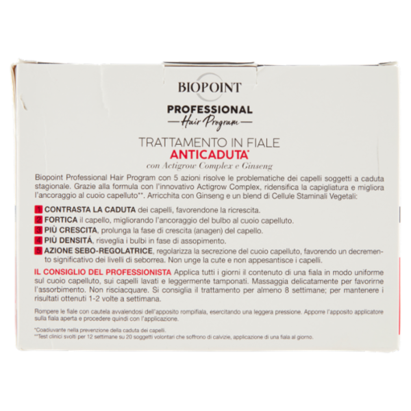 Biopoint Professional Hair Program Trattamento in Fiale Anticaduta* 10 x 7 ml