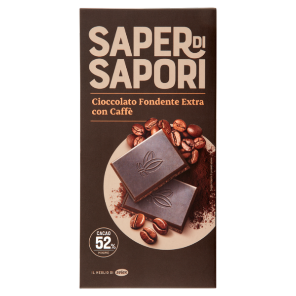 Selex Saper di Sapori Cioccolato Fondente Extra con Caffè 100 g