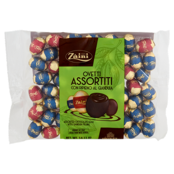 Zàini Ovetti Assortiti con Ripieno al Gianduia 400 g